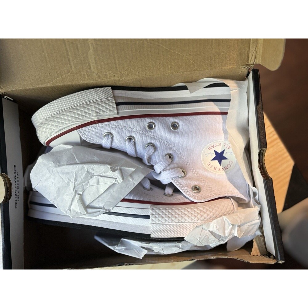 New Converse White Chuck Taylor All Star EVA Platform Youth Size 1 Retail $55 - Picture 5 of 16